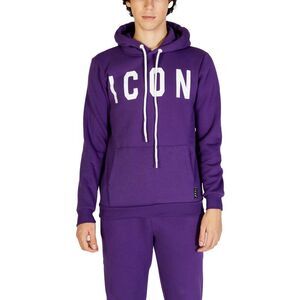 Icon Purple Cotton Men's Hoodie